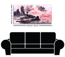 Beautiful Lake View Watercolor Art Canvas Wall Painting